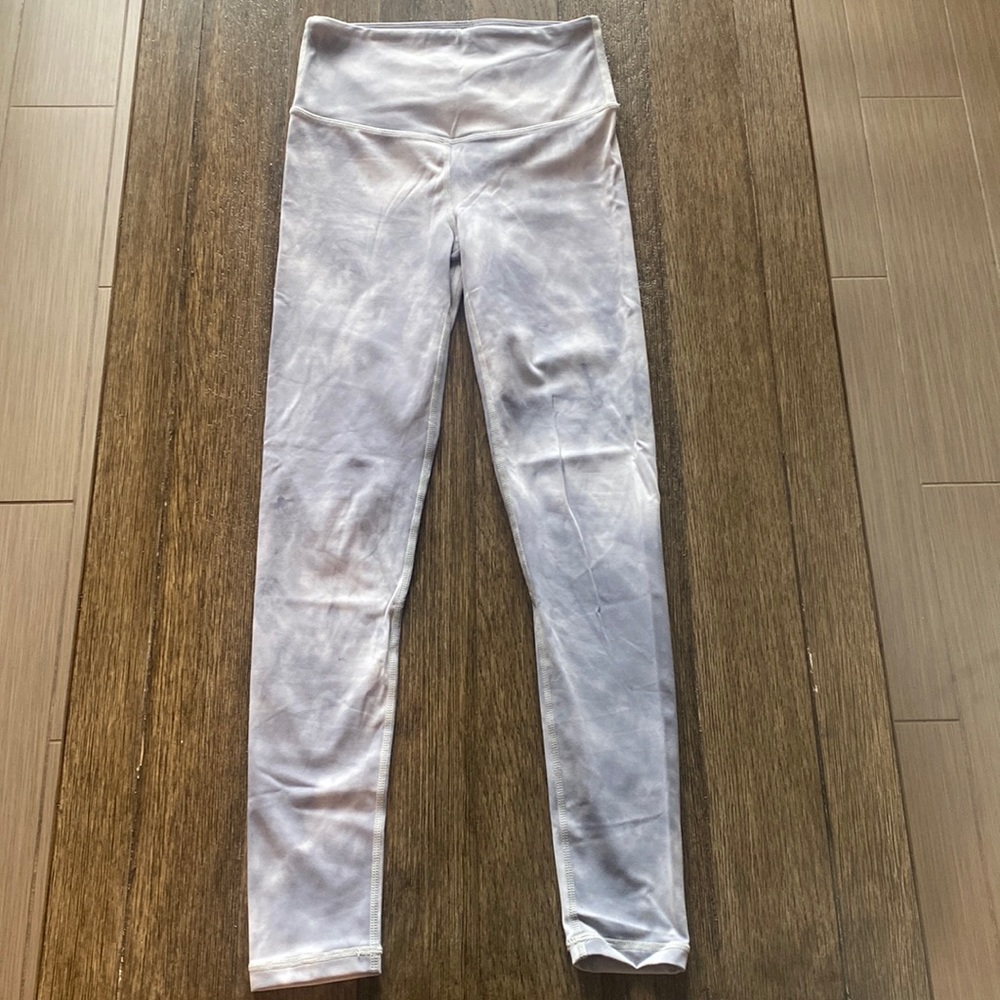 Gray Tie Dye Leggings